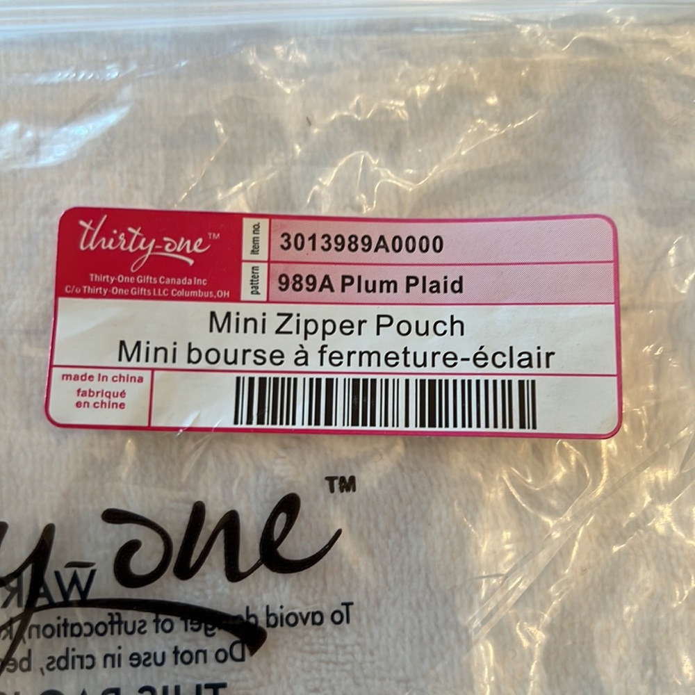 Thirty One Mini Zipper Pouch - Picture 4 of 4
